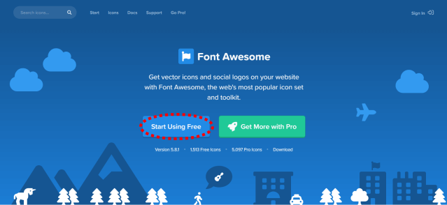 Webアイコンフォント Font Awesomeを使う！
