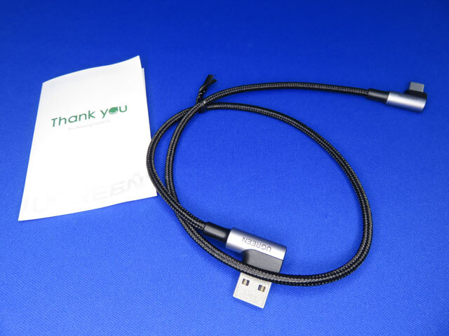 ペンタブで使うUGREEN USB Type-C L字 ケーブル 0.5mを購入する