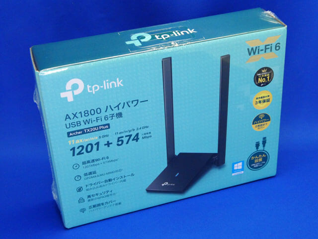 【レビューPR】TP-Link ハイパワーUSB Wi-Fi子機 Archer TX20U Plus