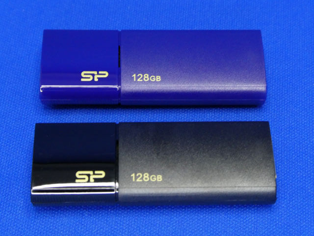 シリコンパワー USBメモリ 128GB USB3.0 スライド式 Blaze B05