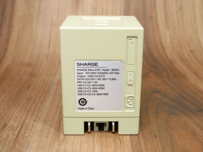 【PRレビュー】SHARGE Retro67 急速充電器