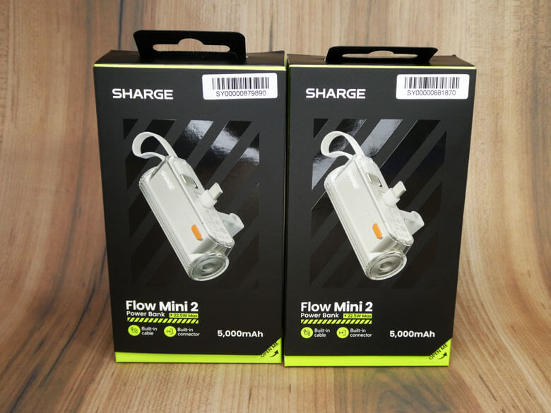【PRレビュー】SHARGE Flow Mini 2 モバイルバッテリー