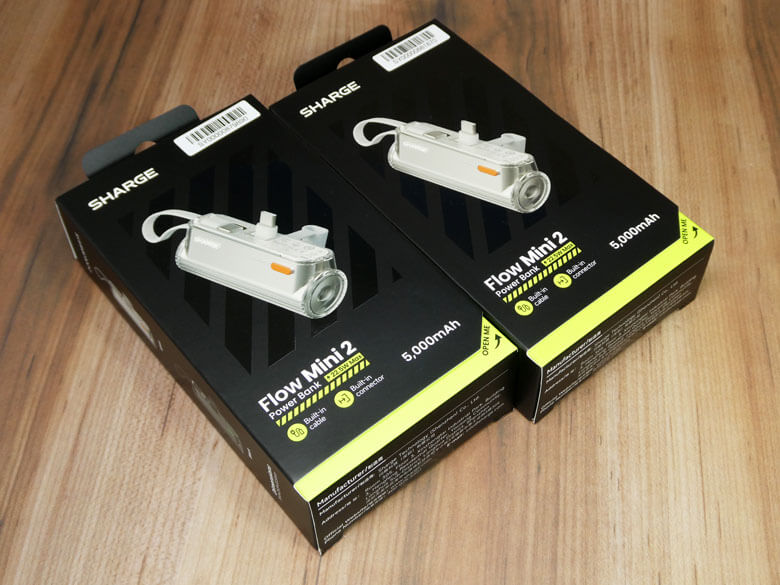 【PRレビュー】SHARGE Flow Mini 2 モバイルバッテリー