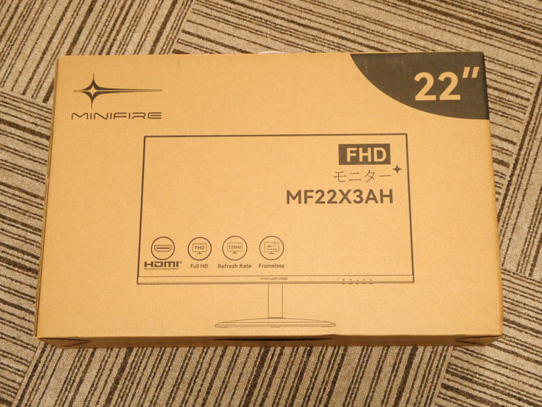 【PRレビュー】Minifire 22インチ FHD 120Hzモニター MF22X3AH