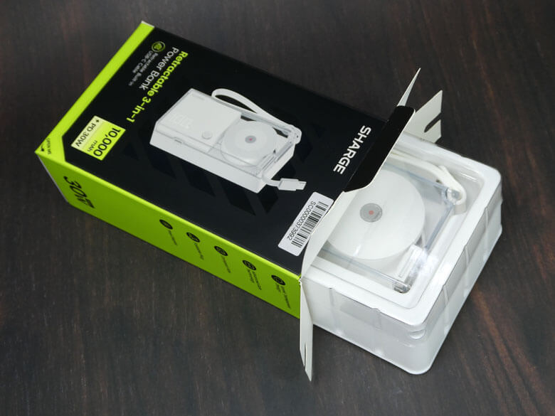 【PRレビュー】SHARGE 格納式 3-in-1 モバイルバッテリー