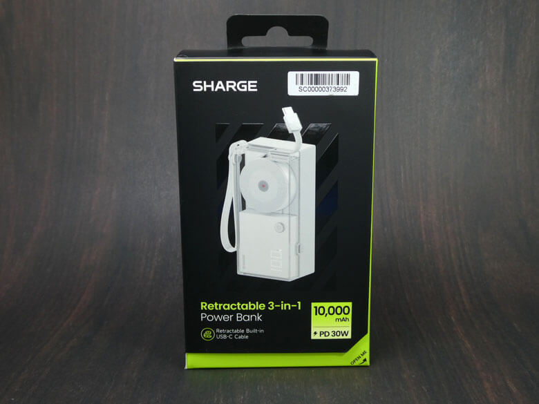 【PRレビュー】SHARGE 格納式 3-in-1 モバイルバッテリー