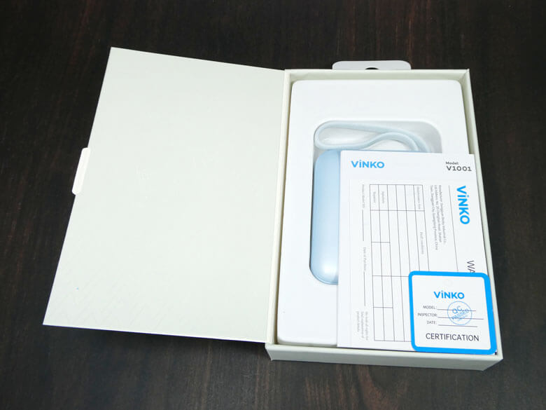 【PRレビュー】VINKO 小型モバイルバッテリー 10000mAh