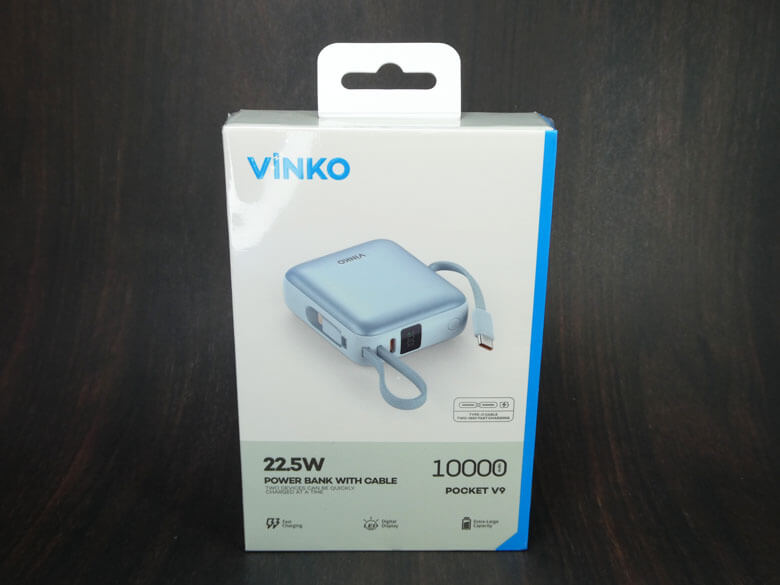 【PRレビュー】VINKO 小型モバイルバッテリー 10000mAh