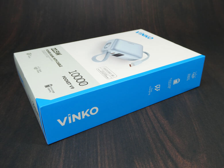 【PRレビュー】VINKO 小型モバイルバッテリー 10000mAh