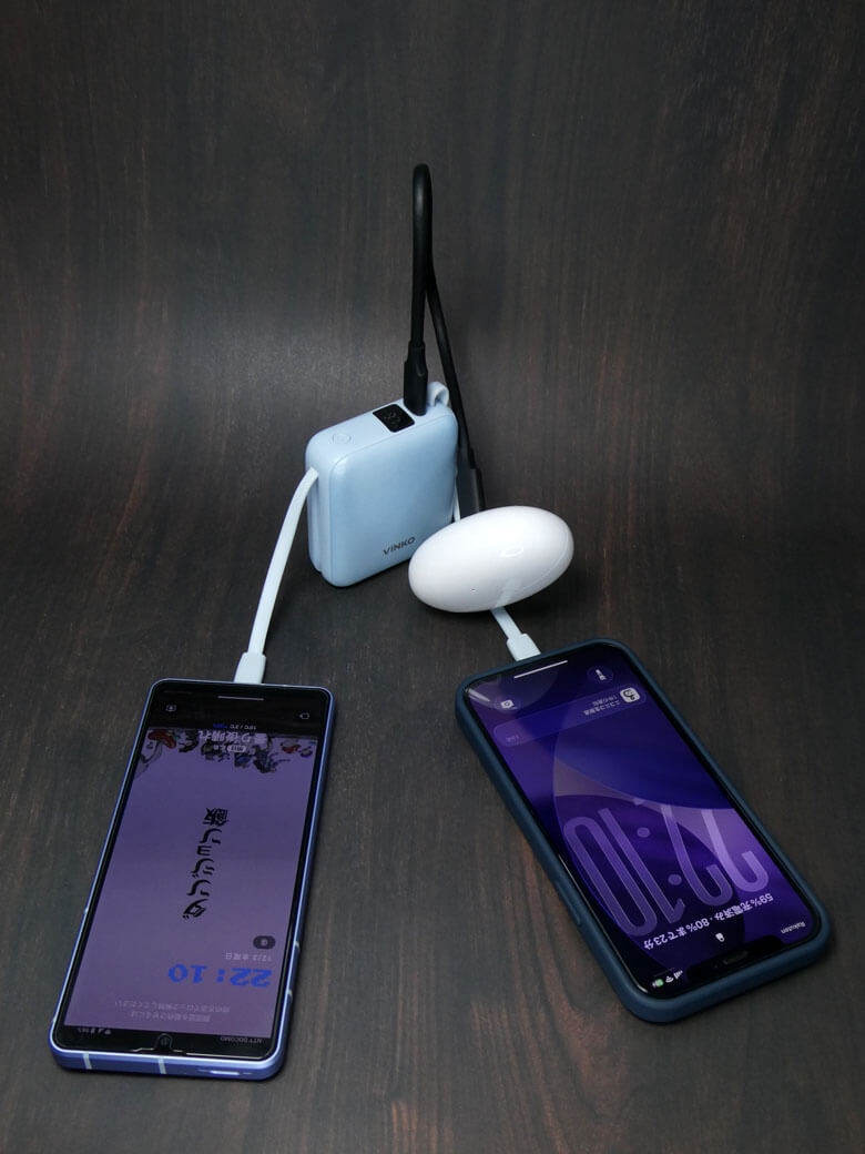 【PRレビュー】VINKO 小型モバイルバッテリー 10000mAh