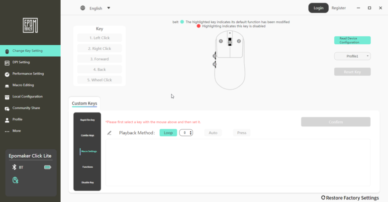 【PRレビュー】EPOMAKER Click Lite Mouse ゲーミングマウス