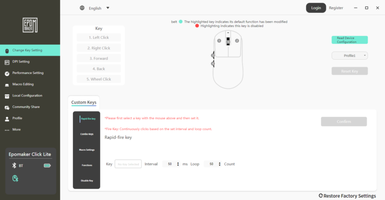 【PRレビュー】EPOMAKER Click Lite Mouse ゲーミングマウス