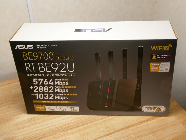 【PRレビュー】ASUS RT-BE92U Wi-Fi 7ルーター
