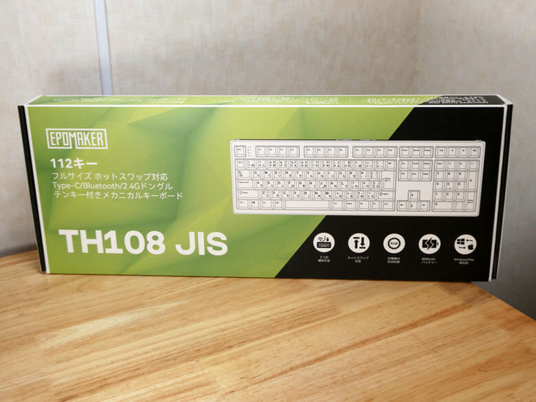 【PRレビュー】EPOMAKER TH108 JIS メカニカルキーボード