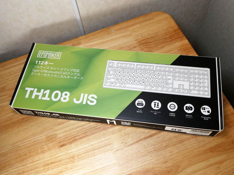 【PRレビュー】EPOMAKER TH108 JIS メカニカルキーボード