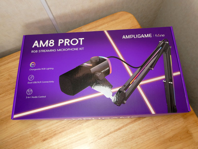 【PRレビュー】FIFINE AmpliGame AM8 PROT ダイナミックマイク